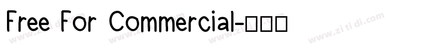 Free For Commercial字体转换